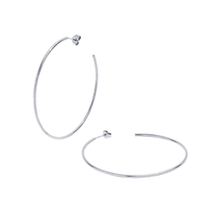Silver Hoops