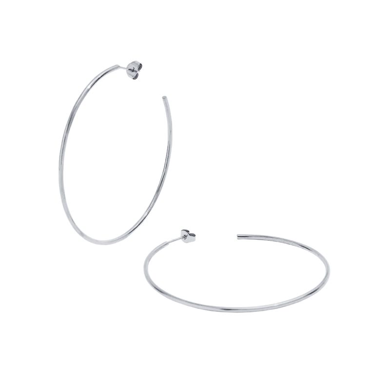 Silver Hoops