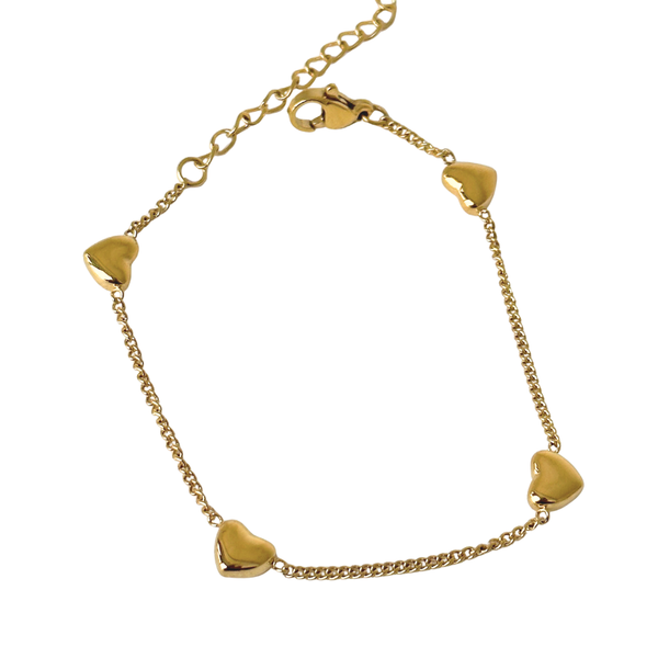 Heart Charm Bracelet