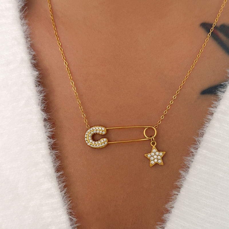 Paperclip Charm Necklace