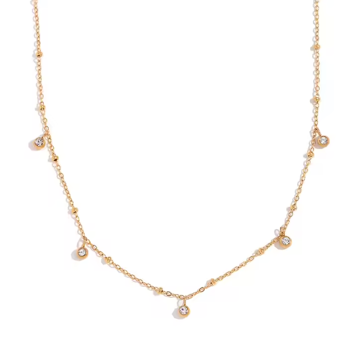 Champagne Charm Necklace