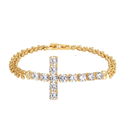 Diamond Cross Bracelet