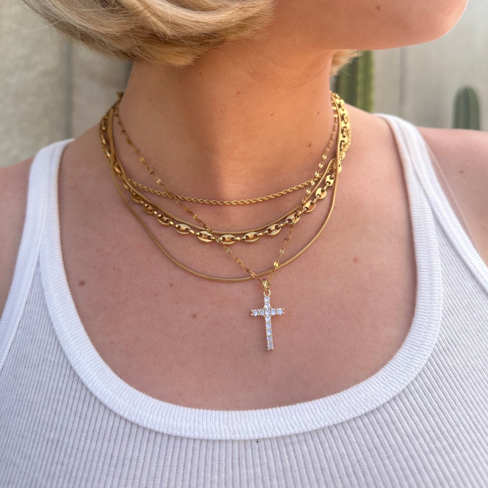 Adriana Cross Necklace