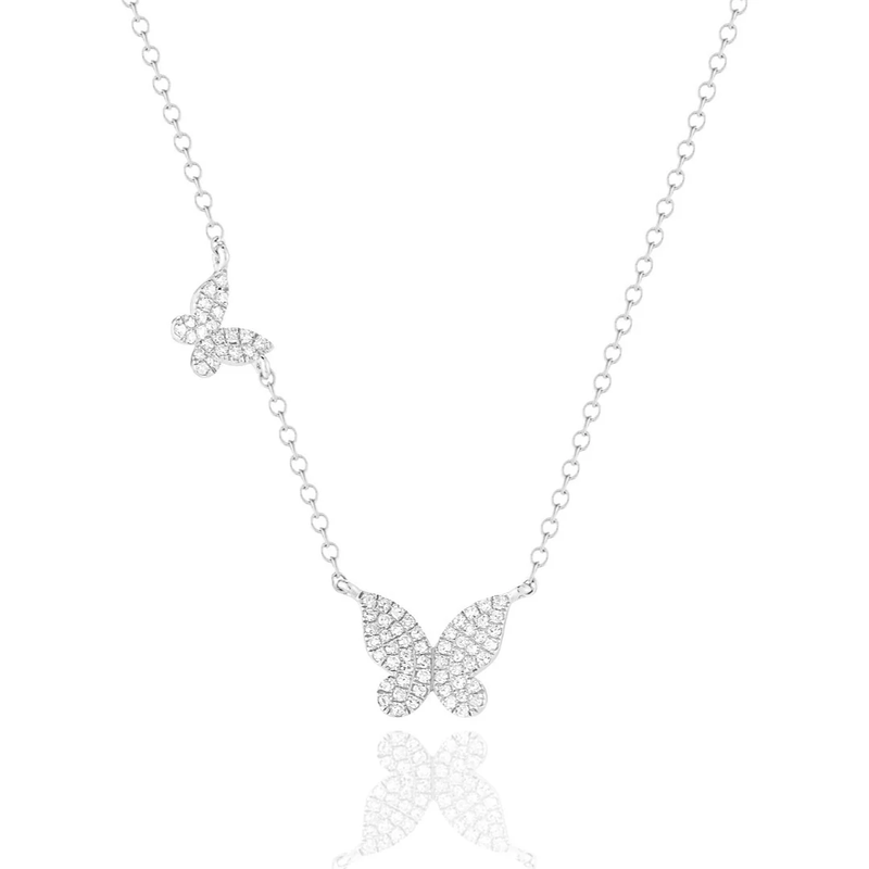 Double Butterfly Necklace