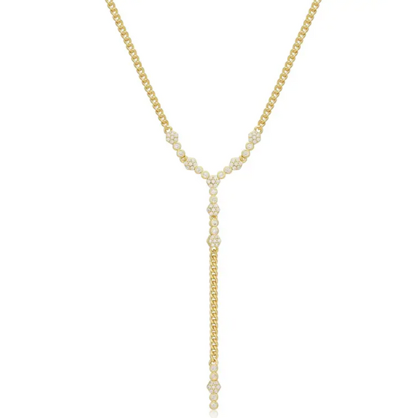 Diamond Y Necklace