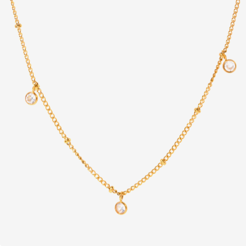 Champagne Charm Necklace