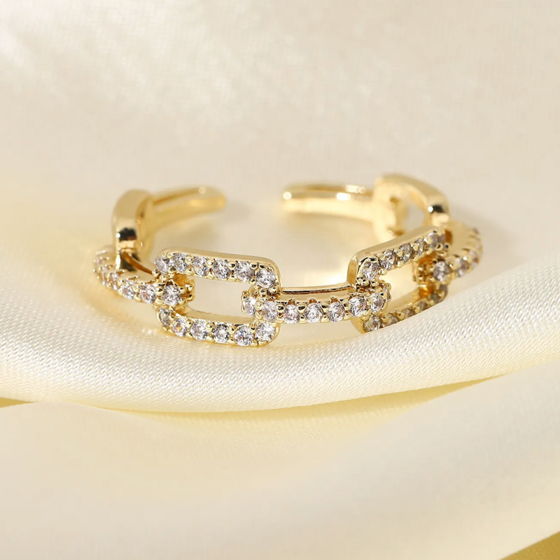 Diamond Link Ring