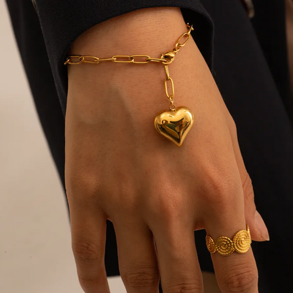 Chunky Heart Bracelet