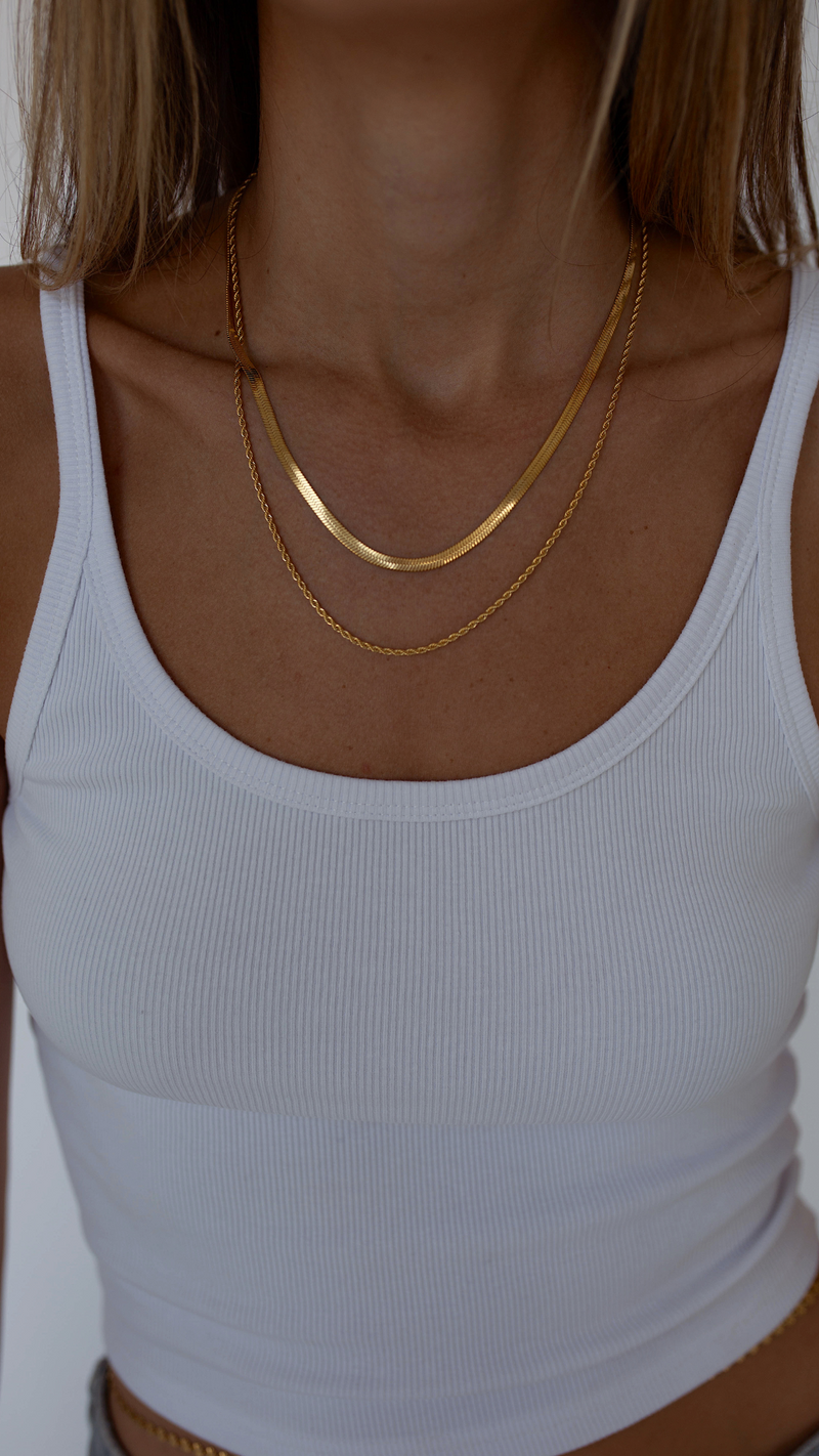 Herringbone stackable chain deals