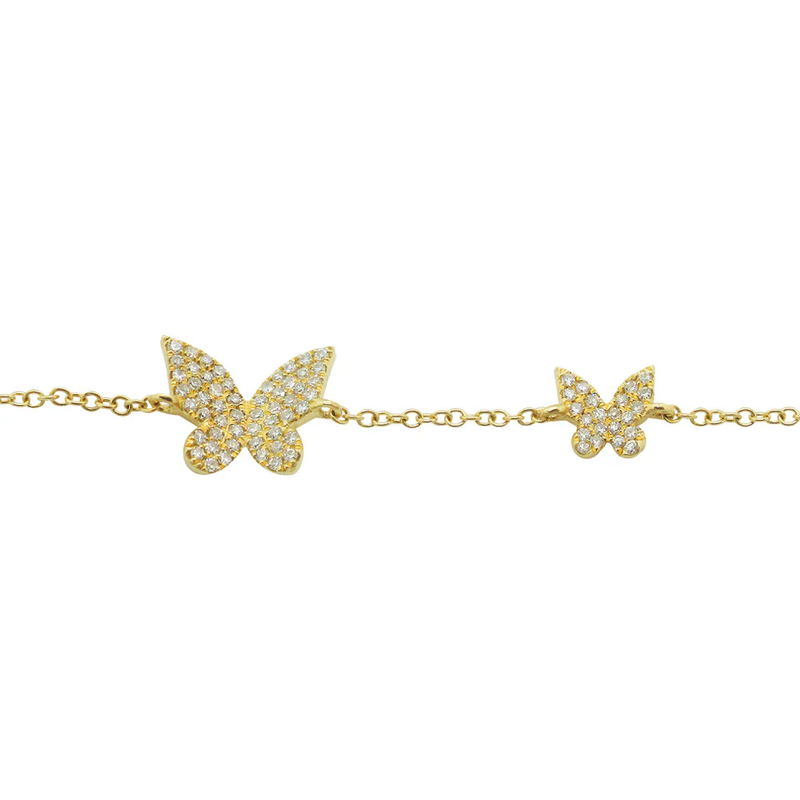 Double Butterfly Necklace