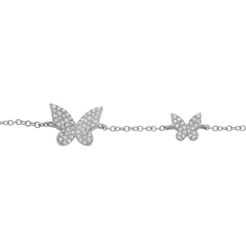 Double Butterfly Necklace