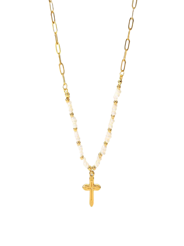 Cross Beaded Necklace